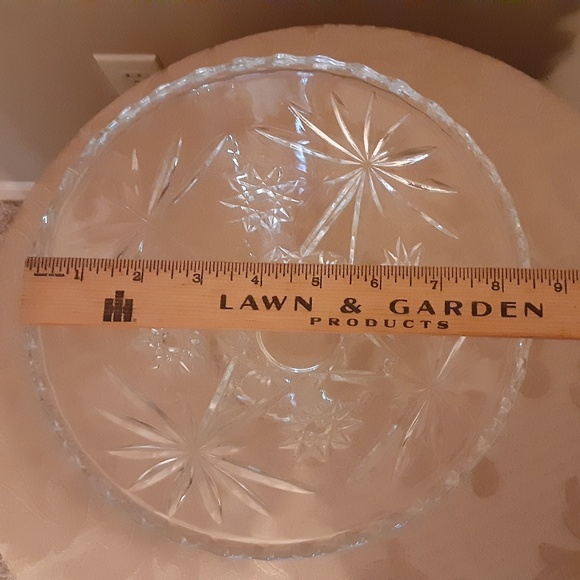 Glass Prescut 9 x 7 Pedestal Bowl - Picture 6 of 6